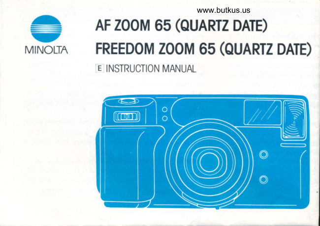 Minolta AF Zoom 65Minolta Freedom Zoom 65 manual cover