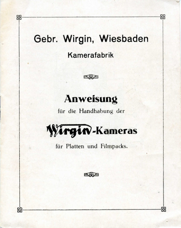 Wirgin kameras manual cover