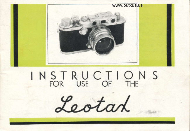 Leotax Model S manual cover
