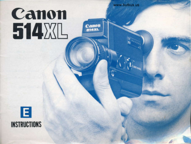 Canon 514XL Super 8 manual cover