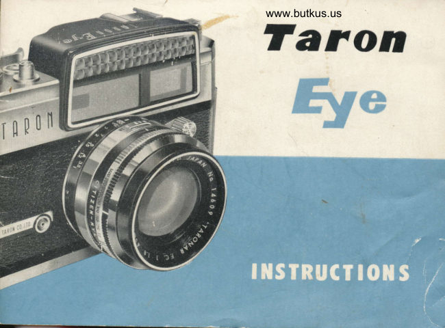 Taron Eye manual cover
