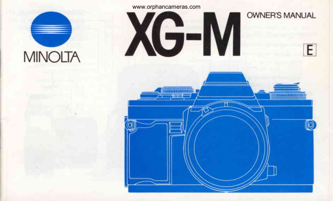Minolta XG-M manual cover