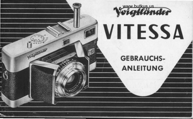 Voigtlander Vitessa Gebrauchs-Anleitung manual cover