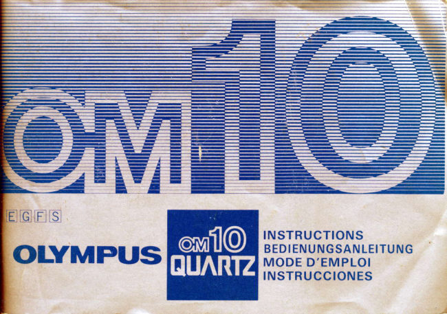 Olympus OM10 Quartz manual cover
