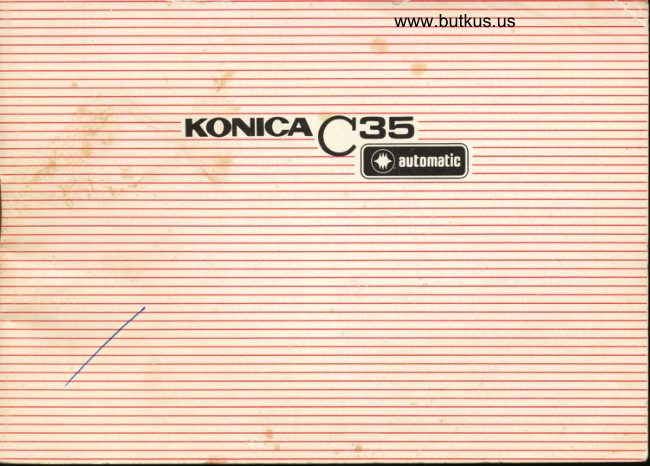 Konica C35 manual cover