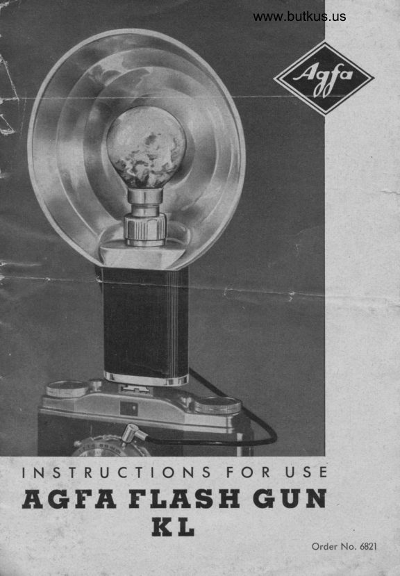 Agfa Flash Gun KL manual cover