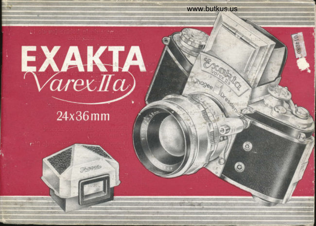 Exakta Varex IIa manual cover