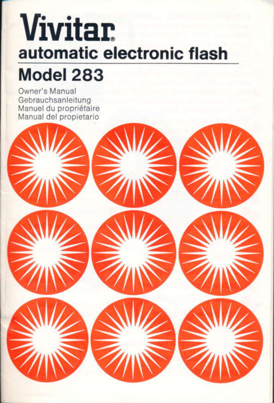 Vivitar 283 manual cover