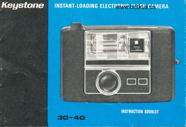 Keystone 30-40 instamatic flash manual cover