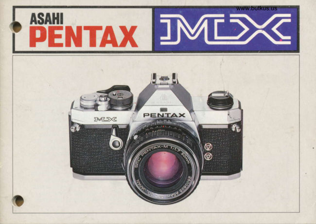Pentax MX manual cover
