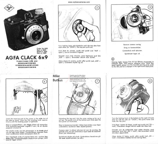 Agfa CLACK manual cover