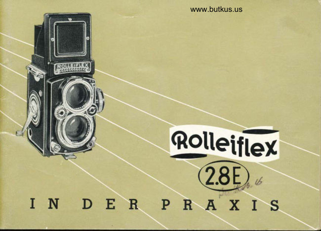 Rolleiflex 2.8E in der praxis manual cover