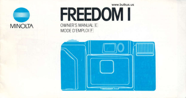 Minolta Freedom I manual cover