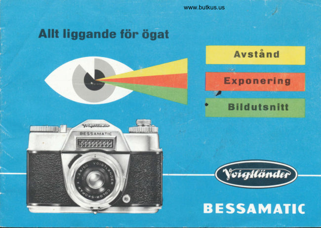 Voigtlander Bessamatic Bruksanvisning manual cover