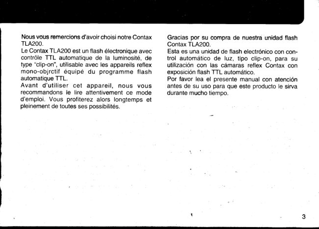Contax Tla 200 manual cover