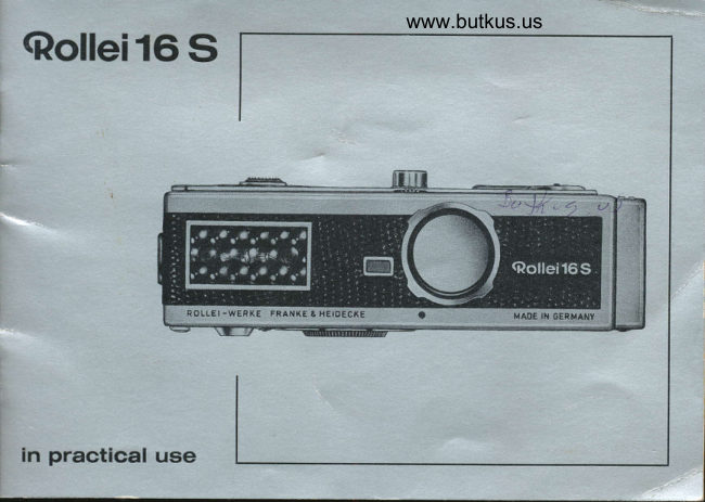 Rollei 16S manual cover