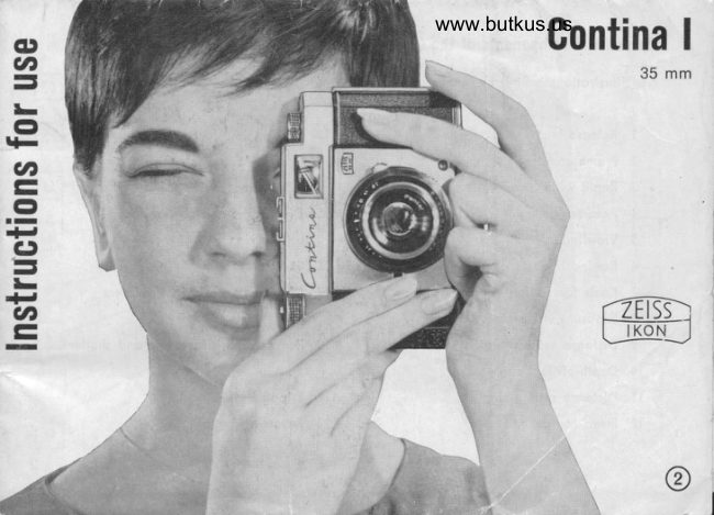 Zeiss Ikon Contina I manual cover