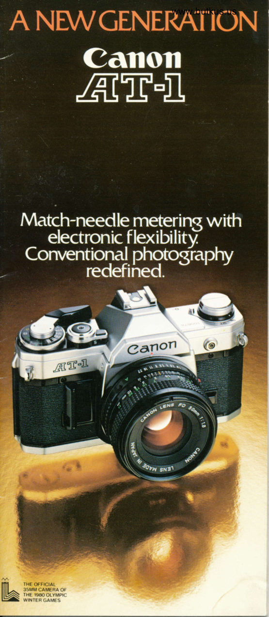 CANON AT-1 BOOKLET manual cover