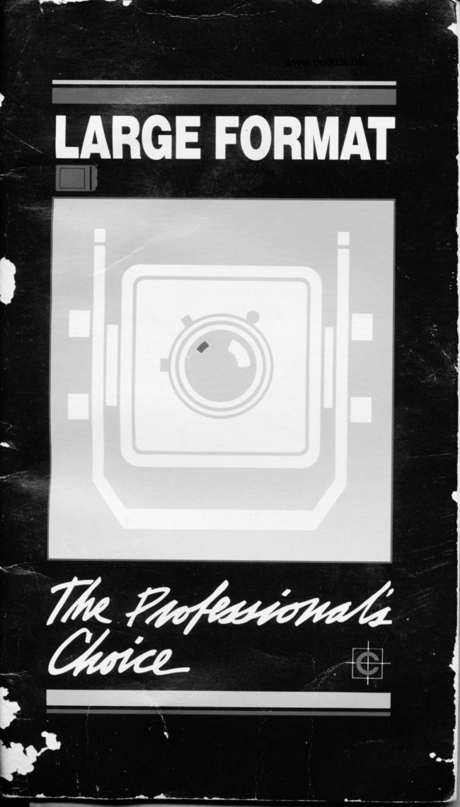 Large Format Instructions manual cover
