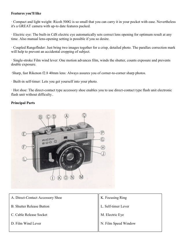 Ricoh 500G manual cover