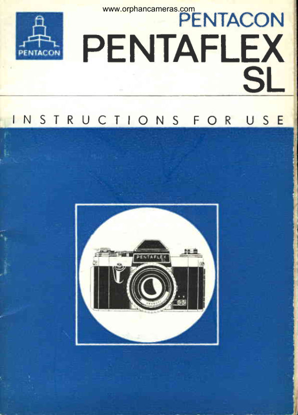 Pentacon Pentaflex SL manual cover