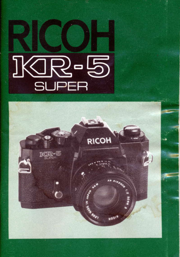 Ricoh Kr 5 Super 02 Languge manual cover