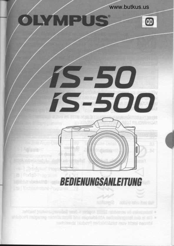 Olympus IS-50 / IS-500 manual cover