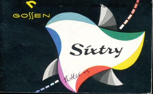 Gossen Sixtry manual cover