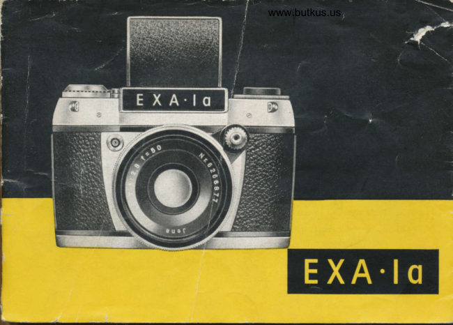 Exakta EXA Ia manual cover