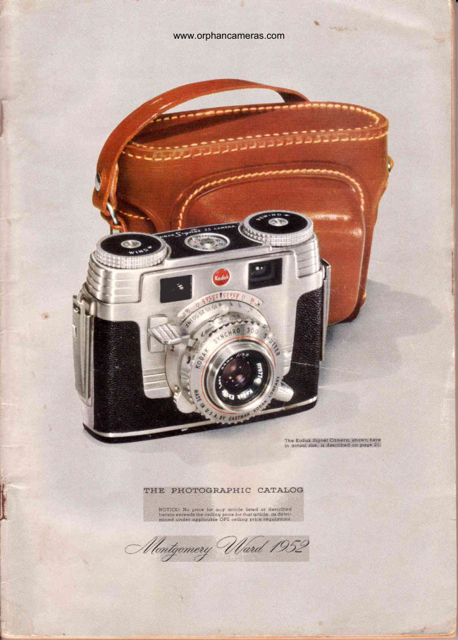 Montgomery Wards Camera catalog cover 1952 manual cover