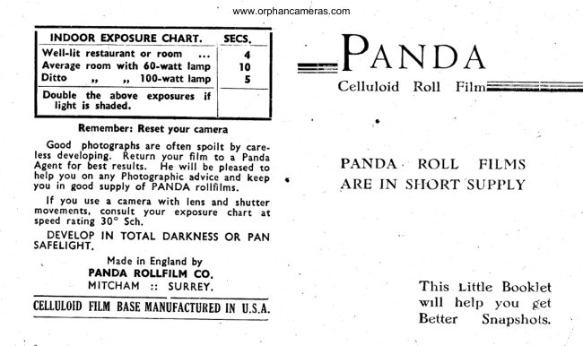 Panda film manual cover