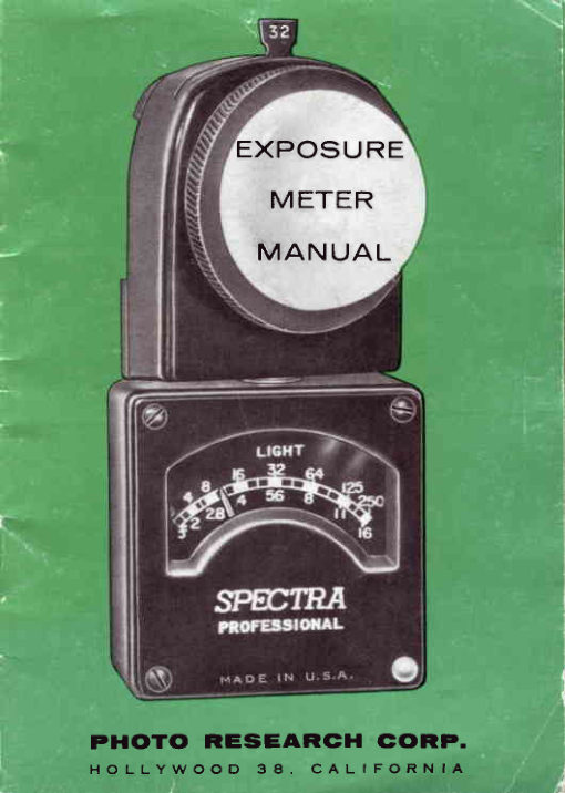 Spectra Professional manual cover