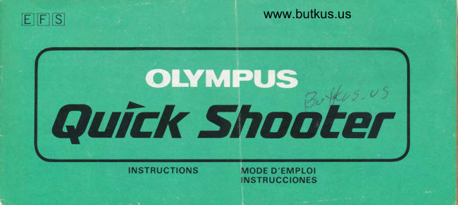 Olympus Quick Shooter manual cover