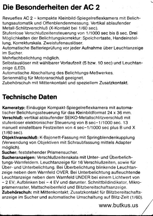 Revue - 2 pages manual cover