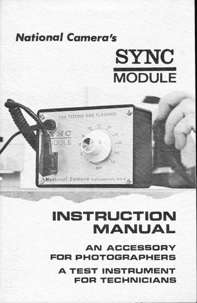 National Camera SYNC Module manual cover