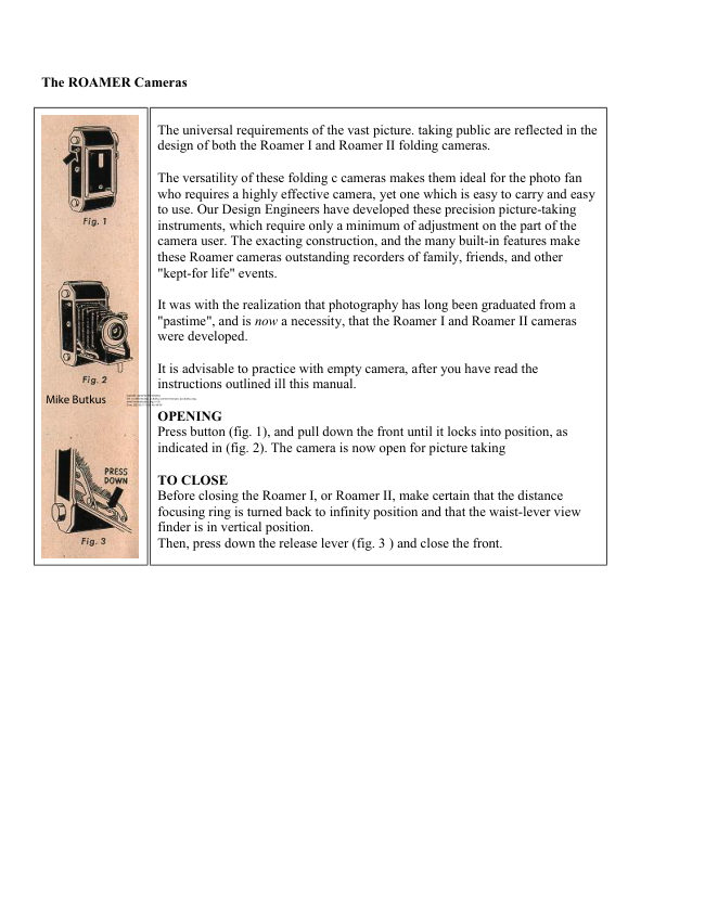 Roamer I and II manual cover