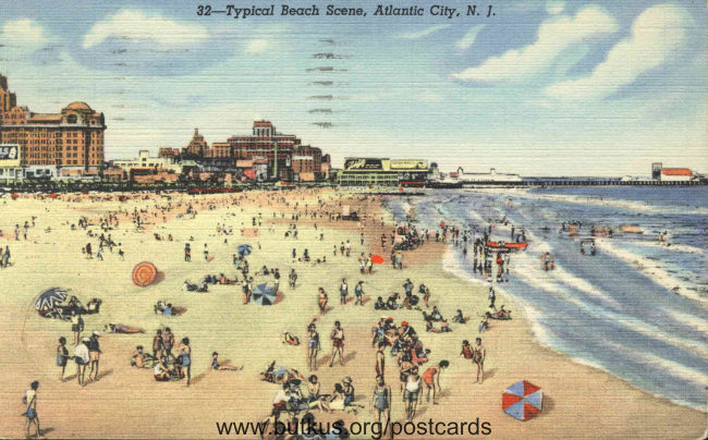 Atlantic City Beach Scene - 1948 manual cover