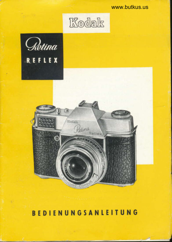 Kodak Retina Reflex manual cover
