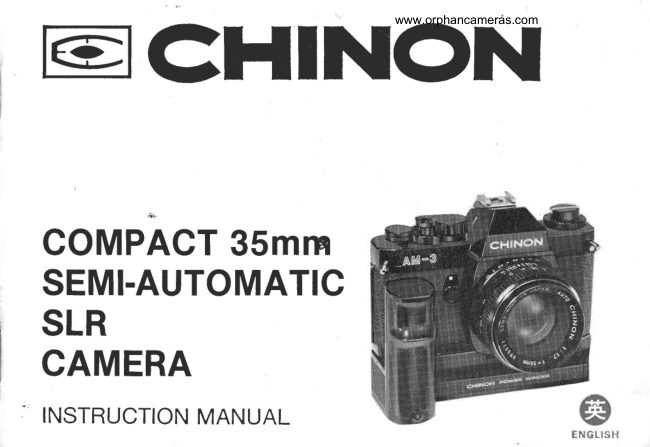 Chinon AM-3 manual cover