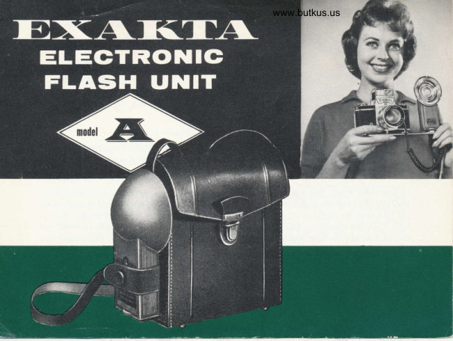 Exakta Model A Electronic Flash manual cover