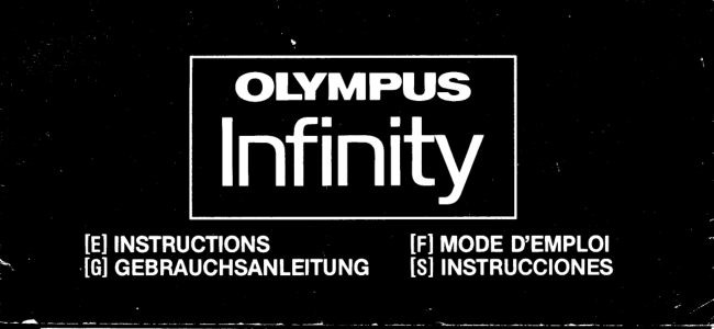 Olympus Infinity manual cover