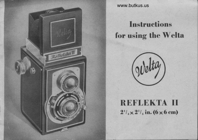 THE WELTA REFLEKTA II manual cover