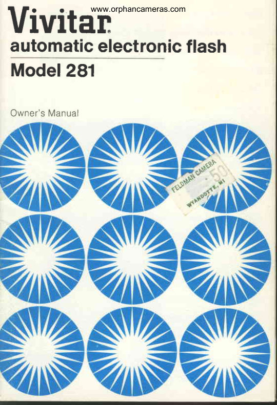 Vivitar 281 manual cover