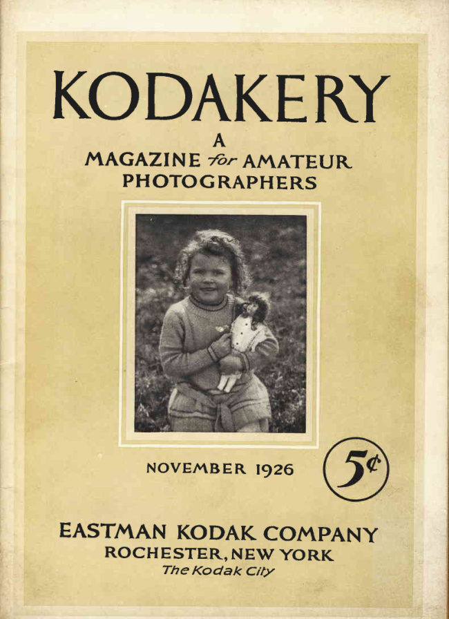 Kodak November 1926 manual cover