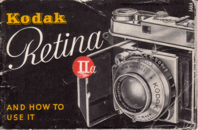 COLOR Kodak Retina IIa manual cover