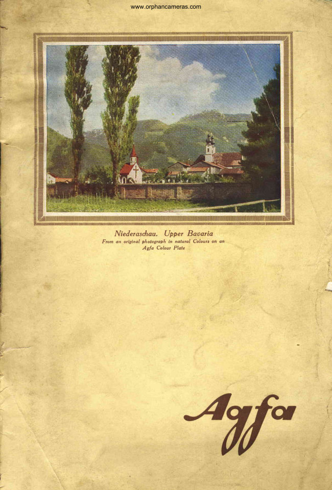 Agfa colour plates manual cover