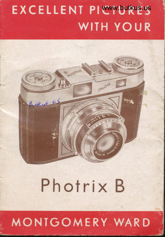 Photrix B manual cover