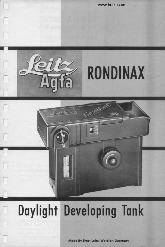 Leica Leitz Rondinax manual cover