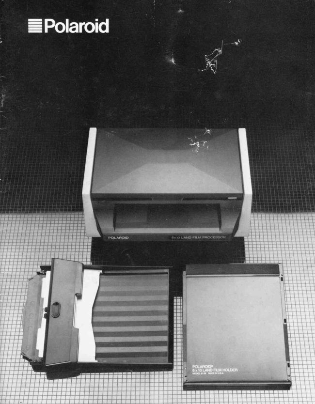 Polaroid 8X10 processor instructions manual cover