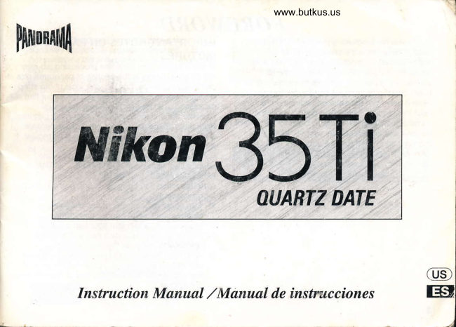 Nikon 35 Ti manual cover